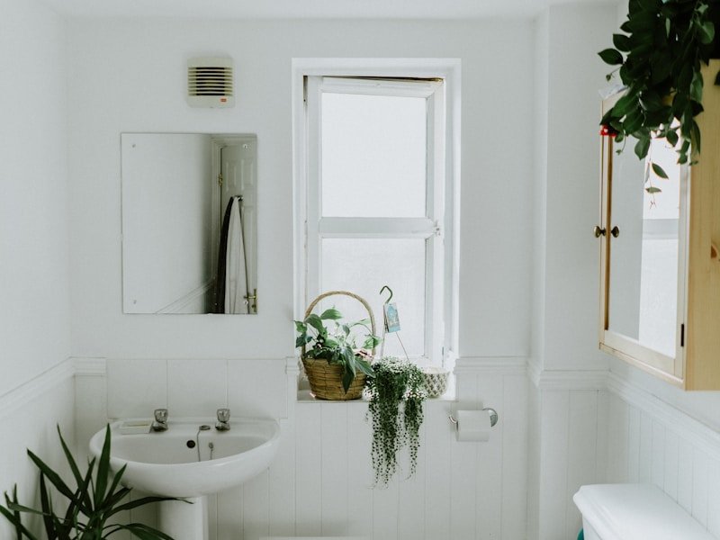 Clean modern San Francisco bathroom remodel with bright natural light